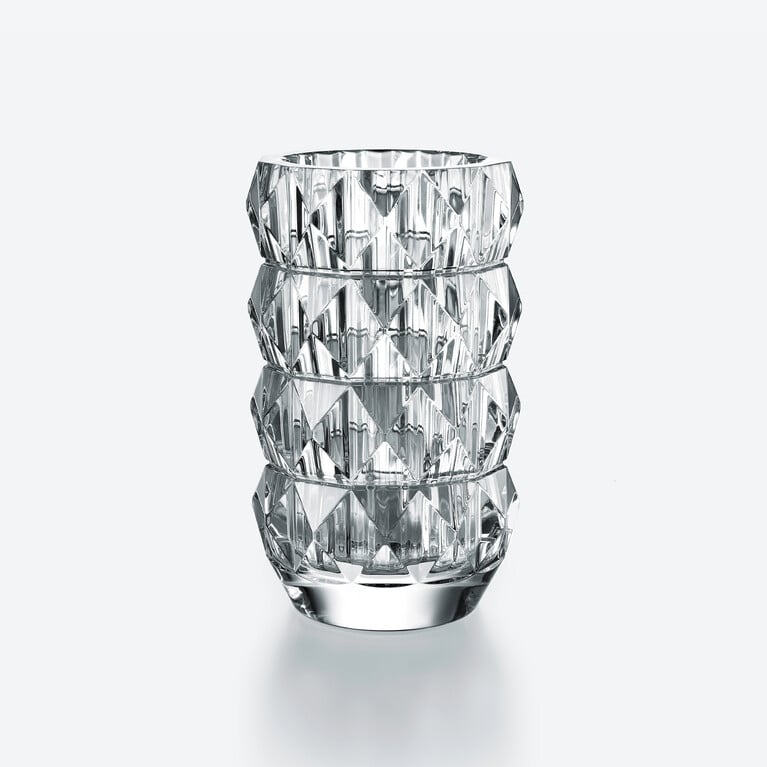 卢索圆形花瓶 Baccarat, 透明水晶制成